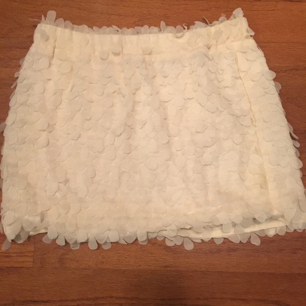 Coveted soft petal cream skirt
